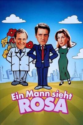 Ein Mann sieht rosa stream